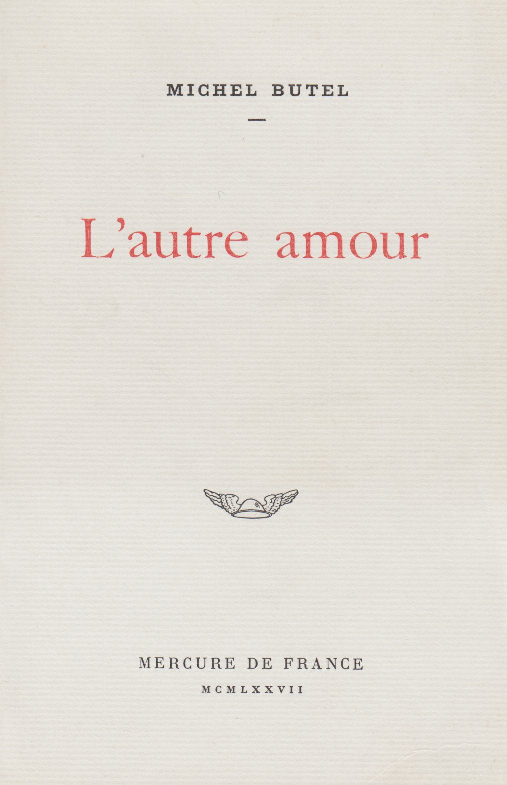 L'autre amour 9782715211247