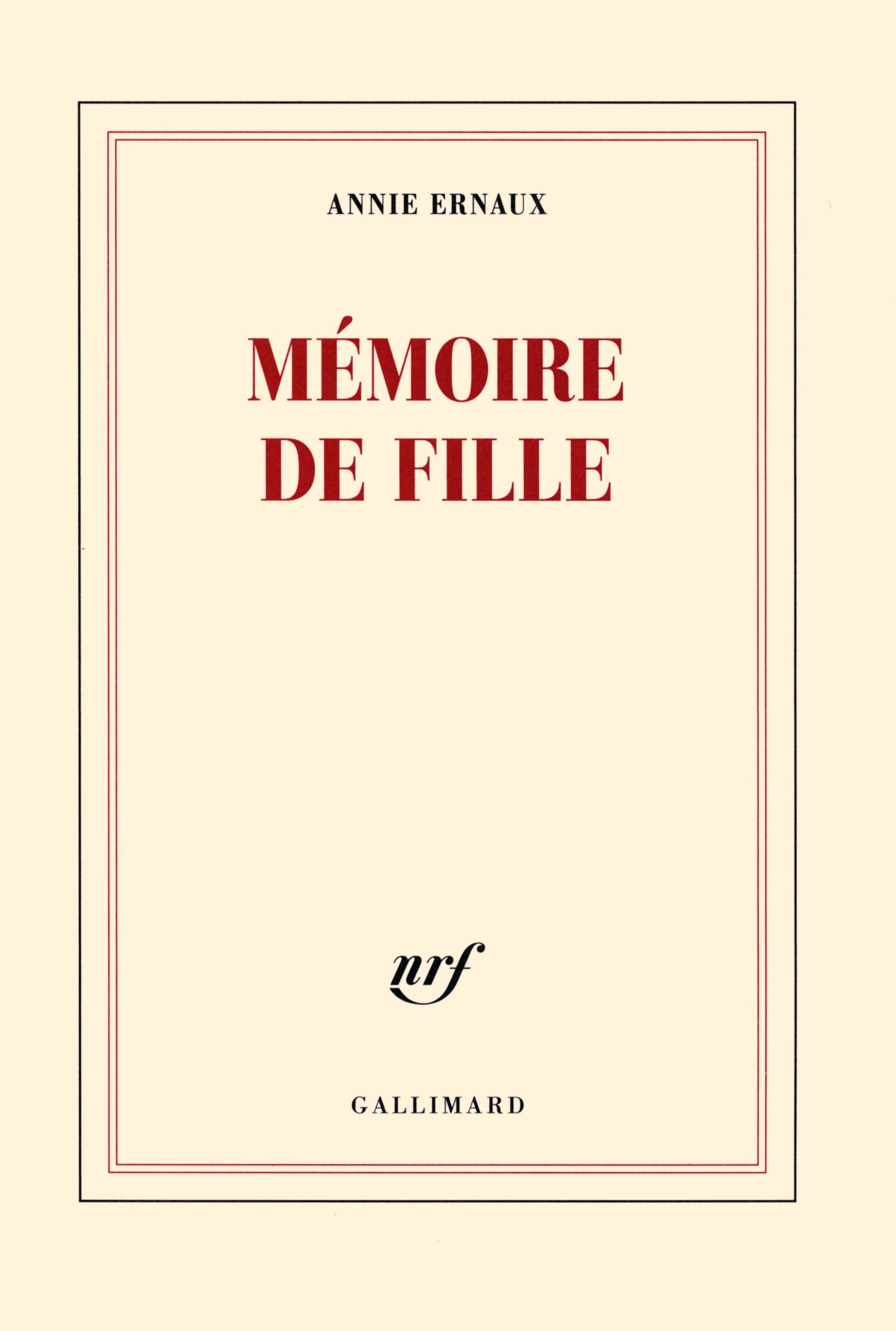 Mémoire de fille 9782070145973