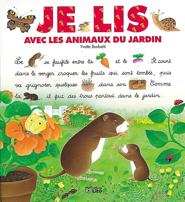 Je lis avec les animaux du jardin 9782244424170