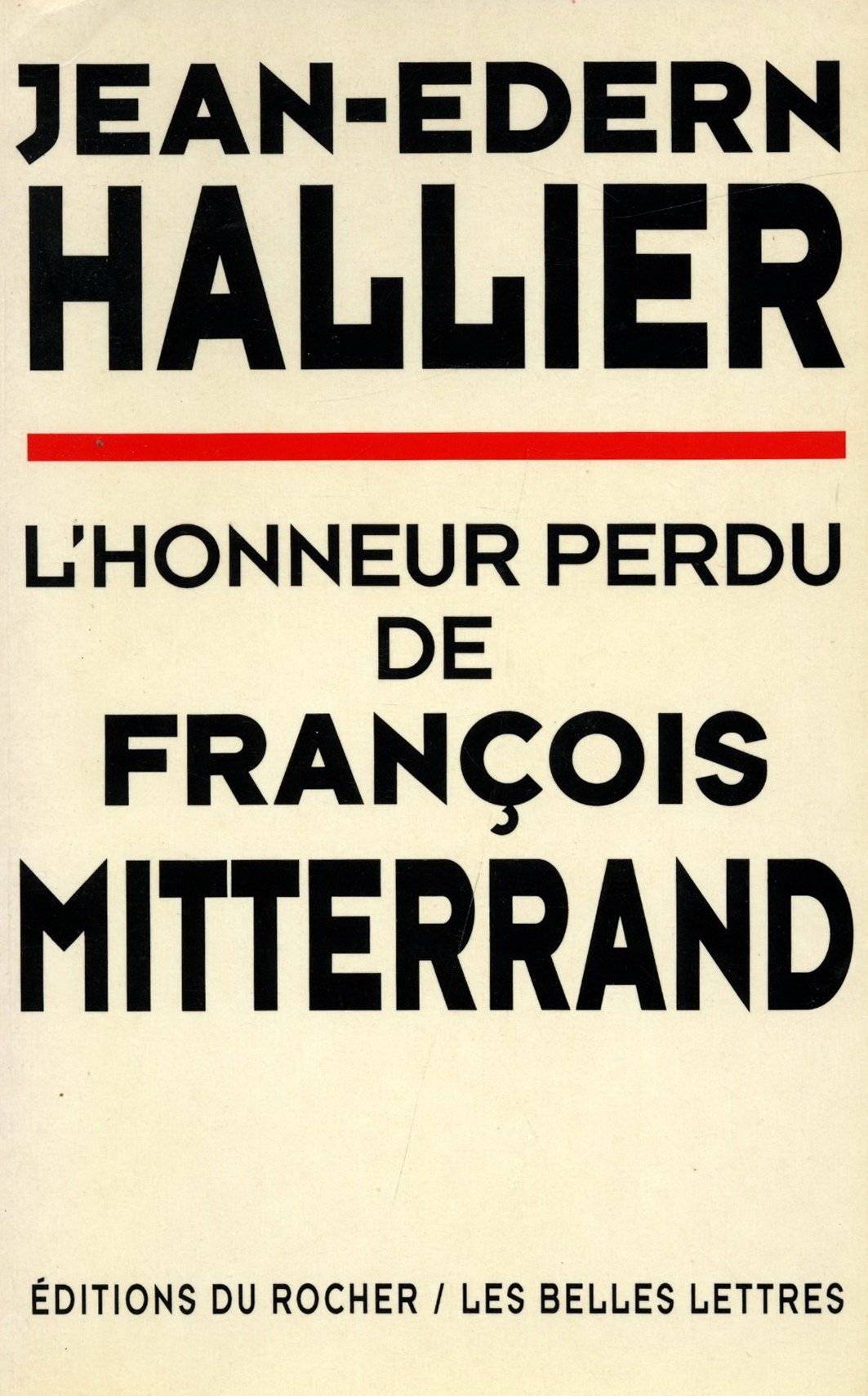 L'honneur perdu de françois miterrand 9782286102807