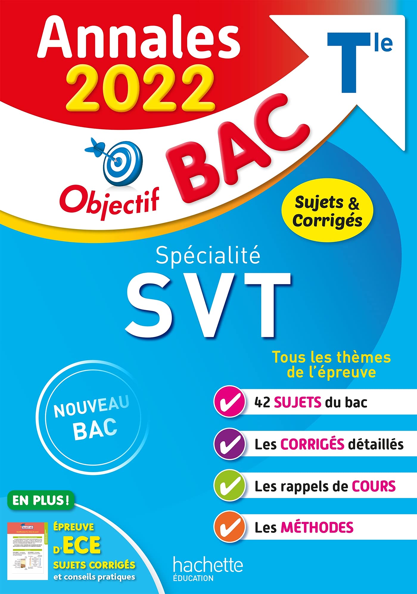 Annales Objectif BAC 2022 Spécialité SVT 9782017151265