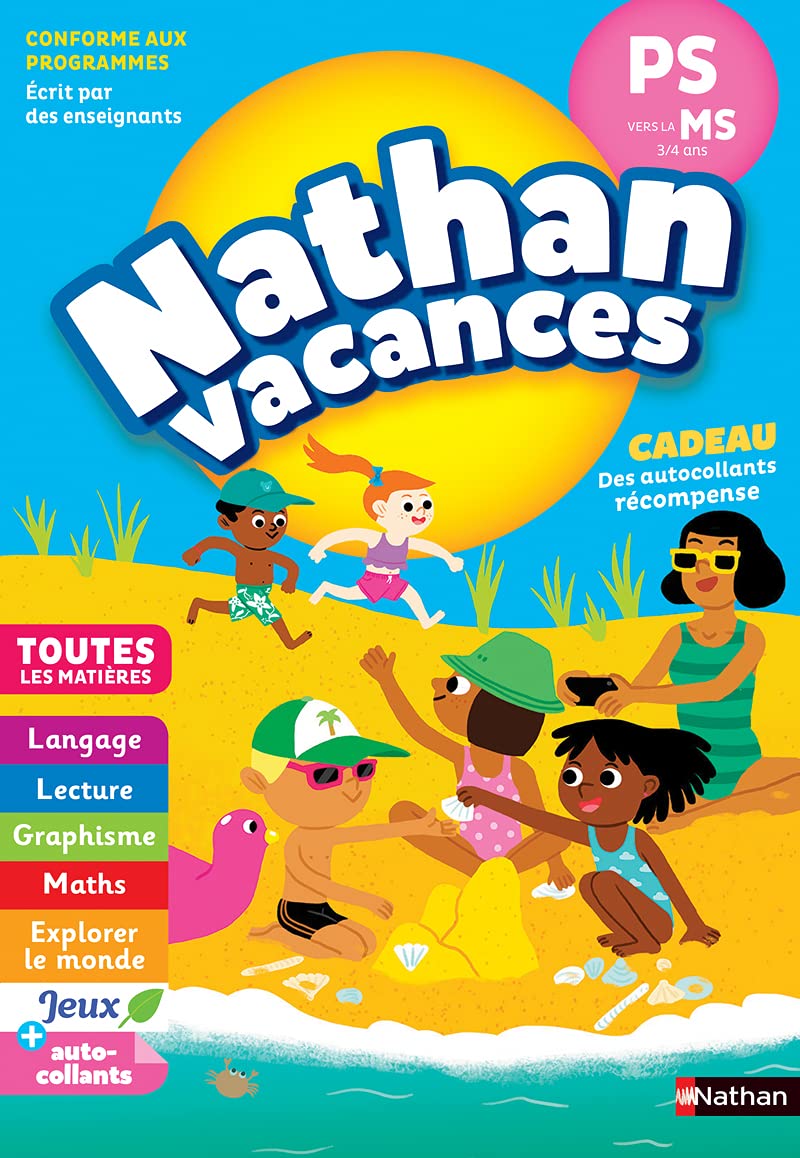 Cahier de Vacances 2026 de la PS vers la MS - Maternelle 3/4 ans 9782091932538