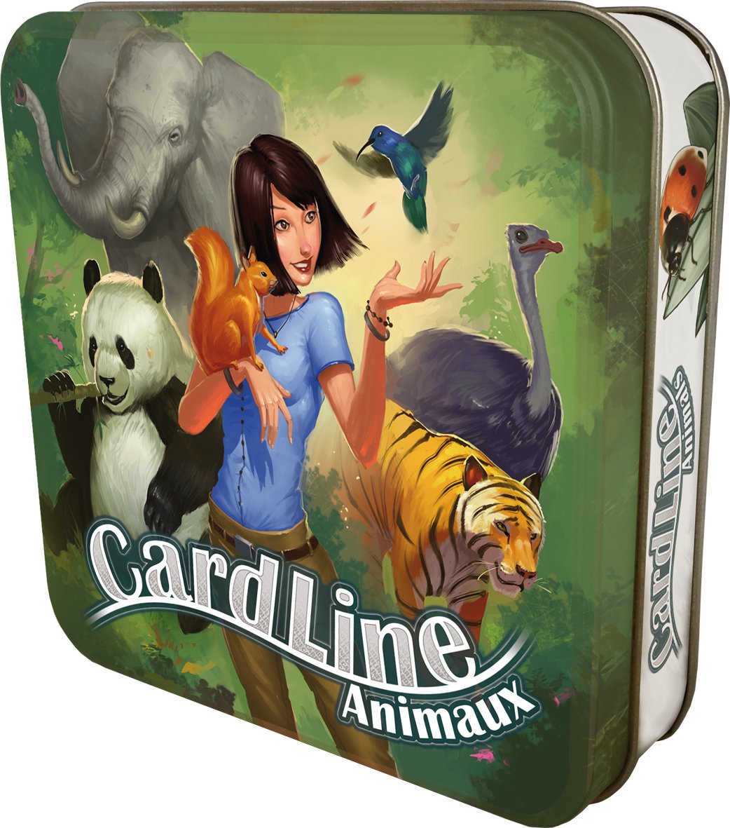 Asmodee - CARANIM01 - Cardline Animaux - Version Mtal - Jeu Enfants 3558380018117