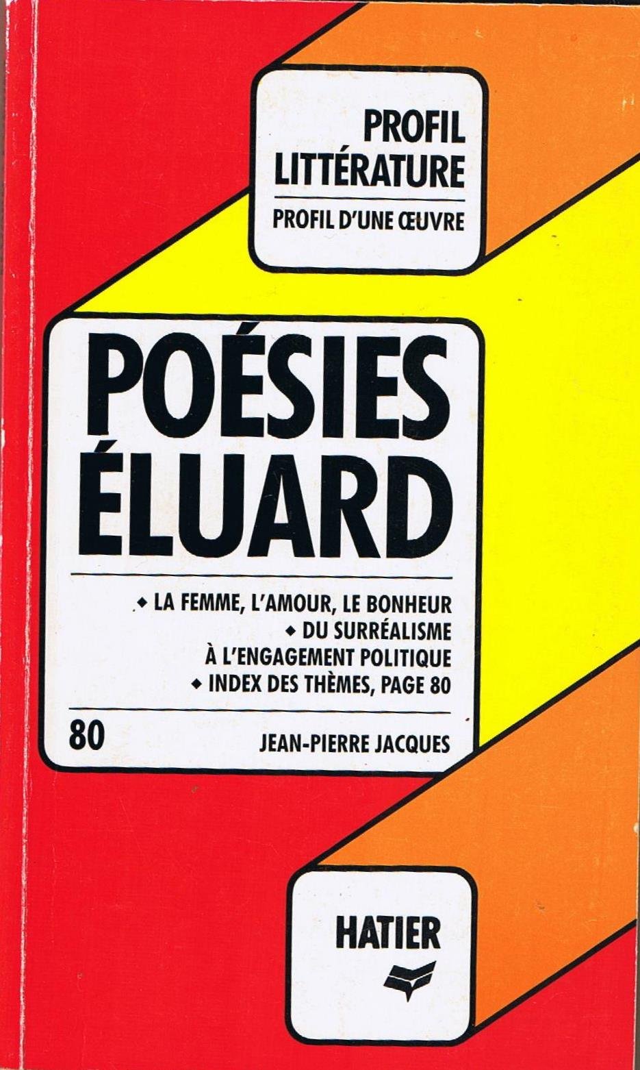 Poésies, Eluard : Analyse critique 9782218062704