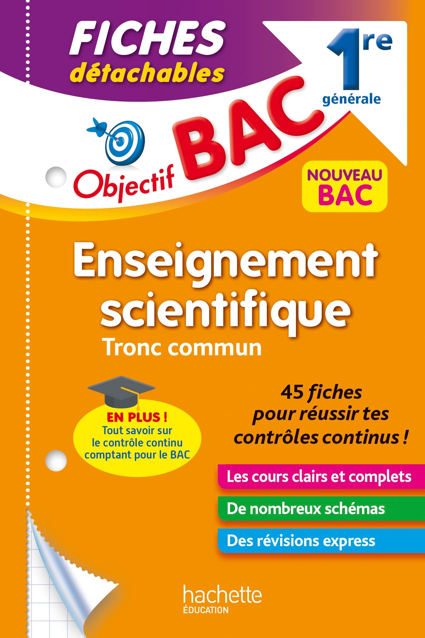 Objectif BAC Fiches Enseignement scientifique 1re générale 9782017231509