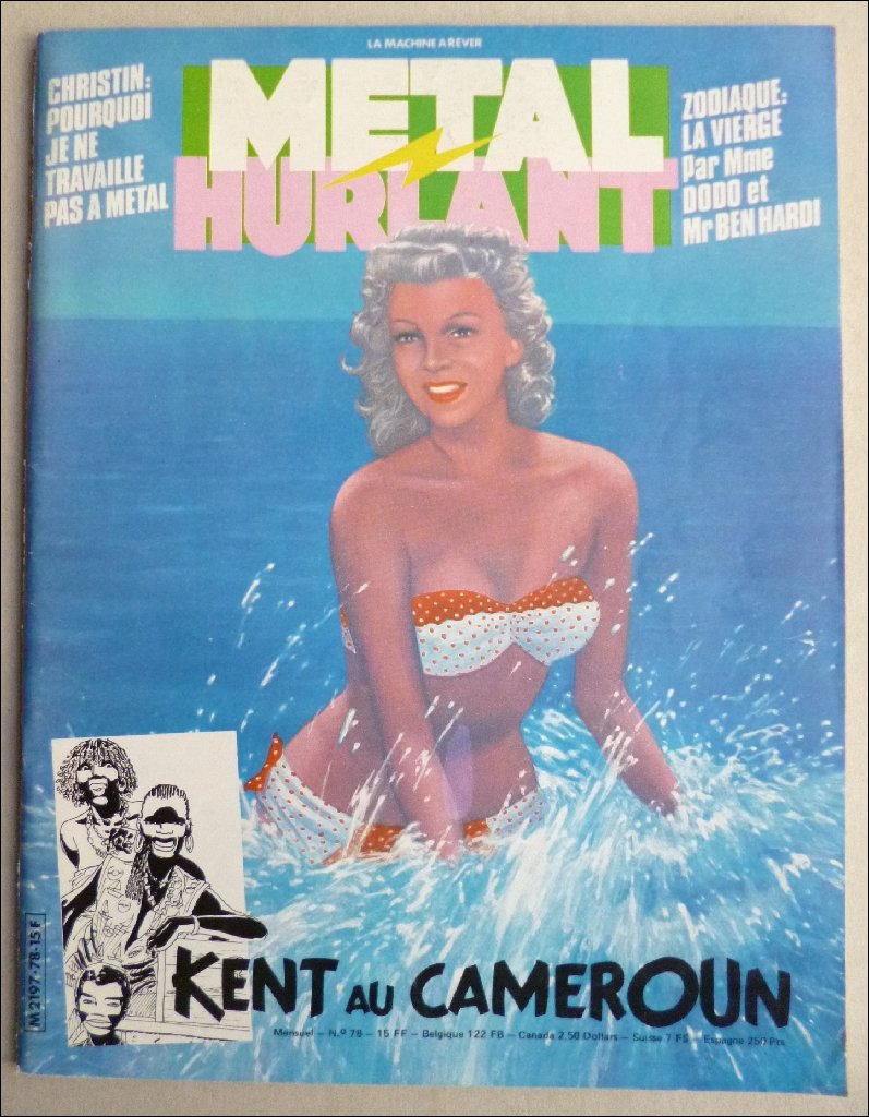 METAL HURLANT N° 78 CHRISTIN - MME DODO ET MR BEN HARDI - KENT AU CAMEROUN 