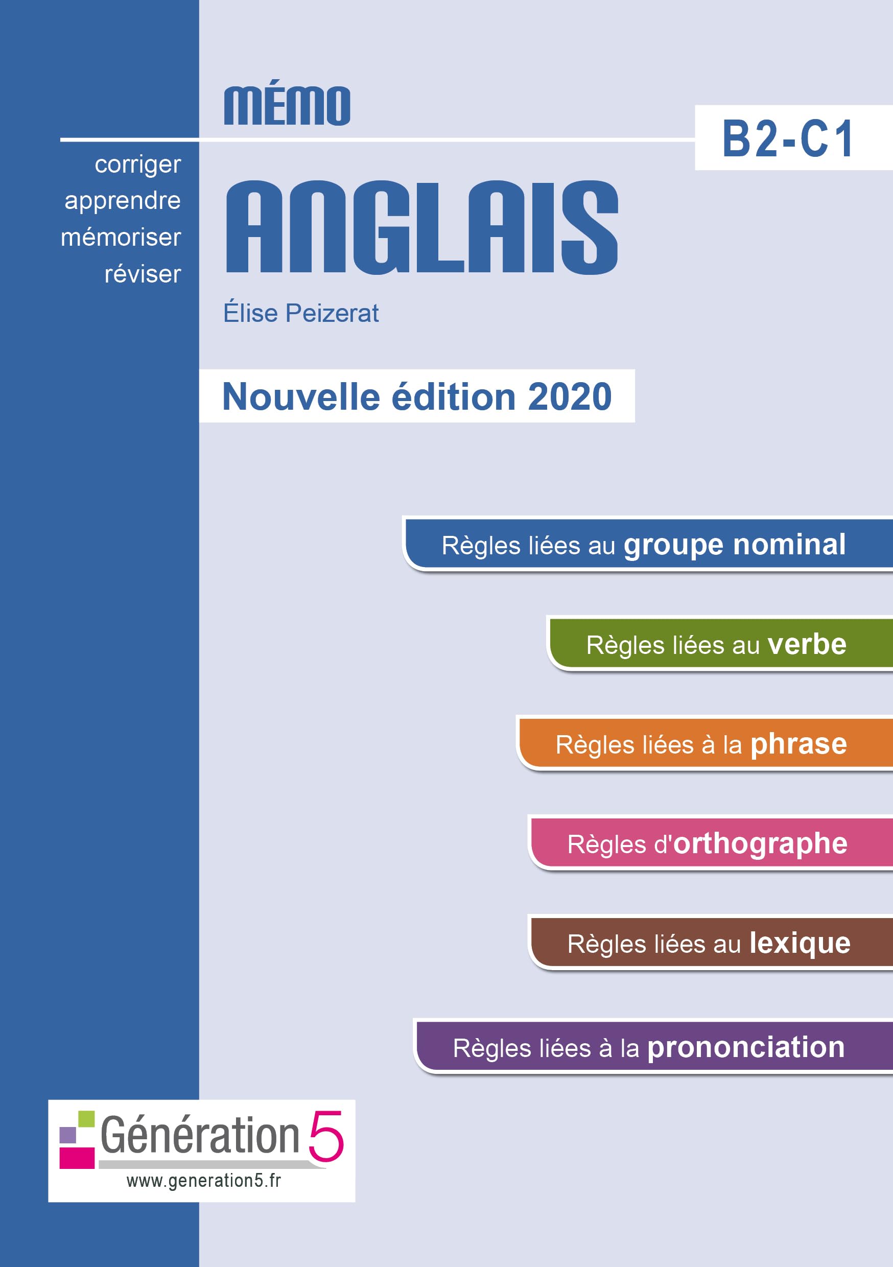 Mémo anglais B2-C1 (Classes prépas/Ens. Supérieur) - édition 2020 9782362463488