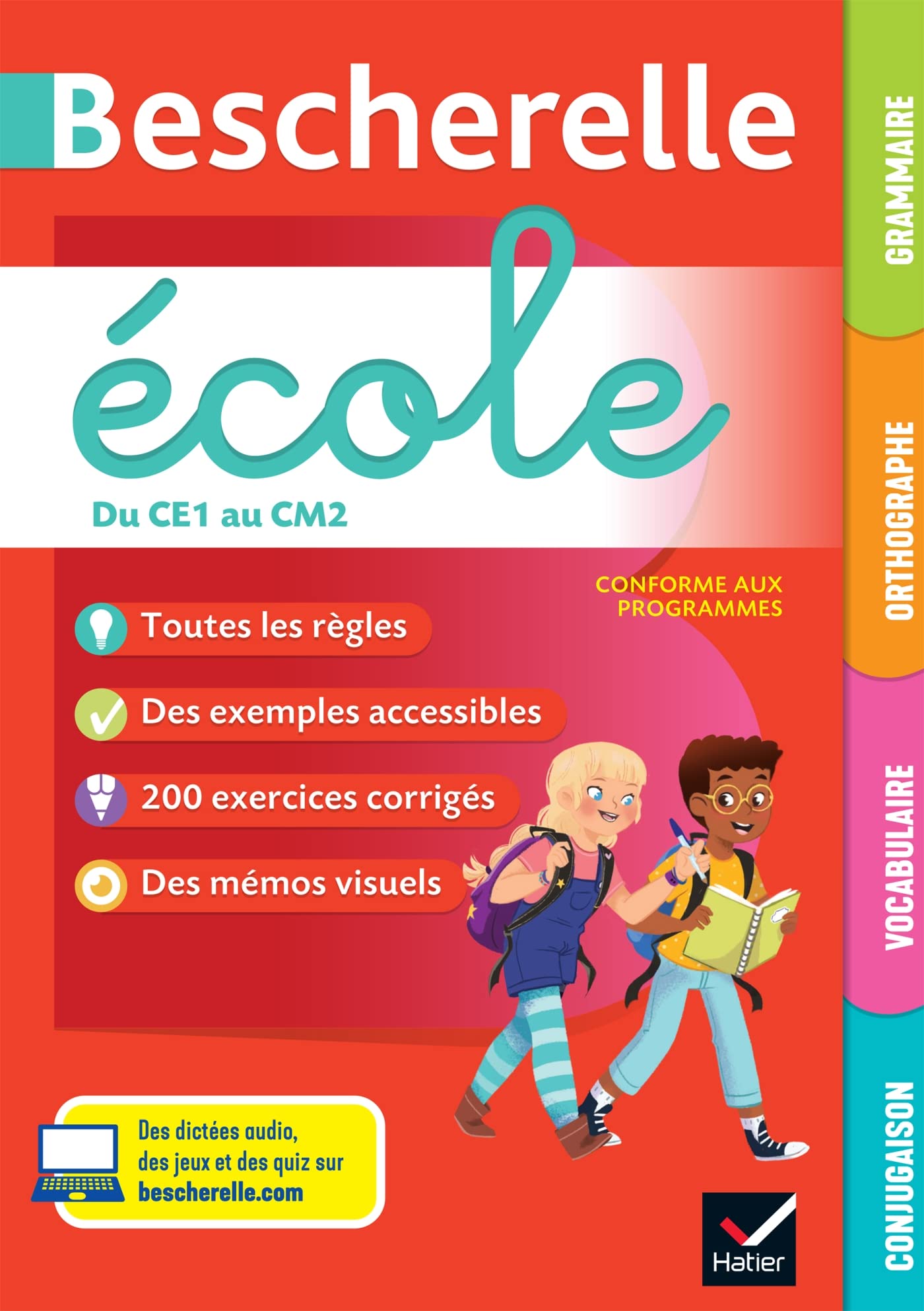 Bescherelle école - Français (CP, CE1, CE2, CM1, CM2): tout le programme de français à l'école primaire 9782401061217