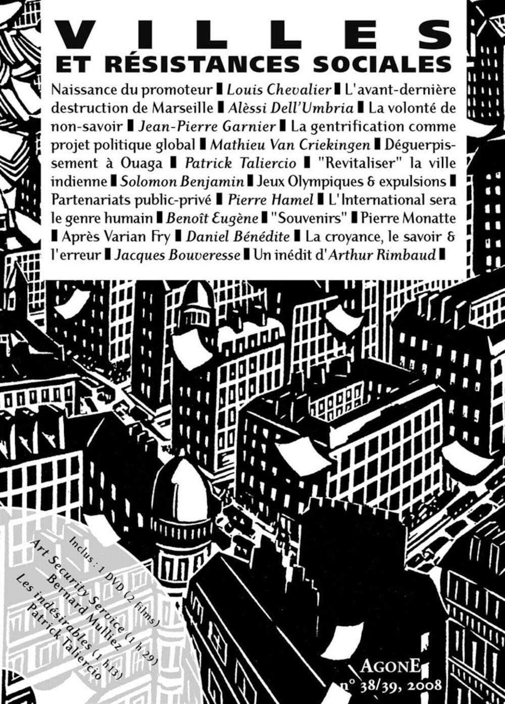 Agone, N° 38-39 : Villes et résistances sociales 9782748900712