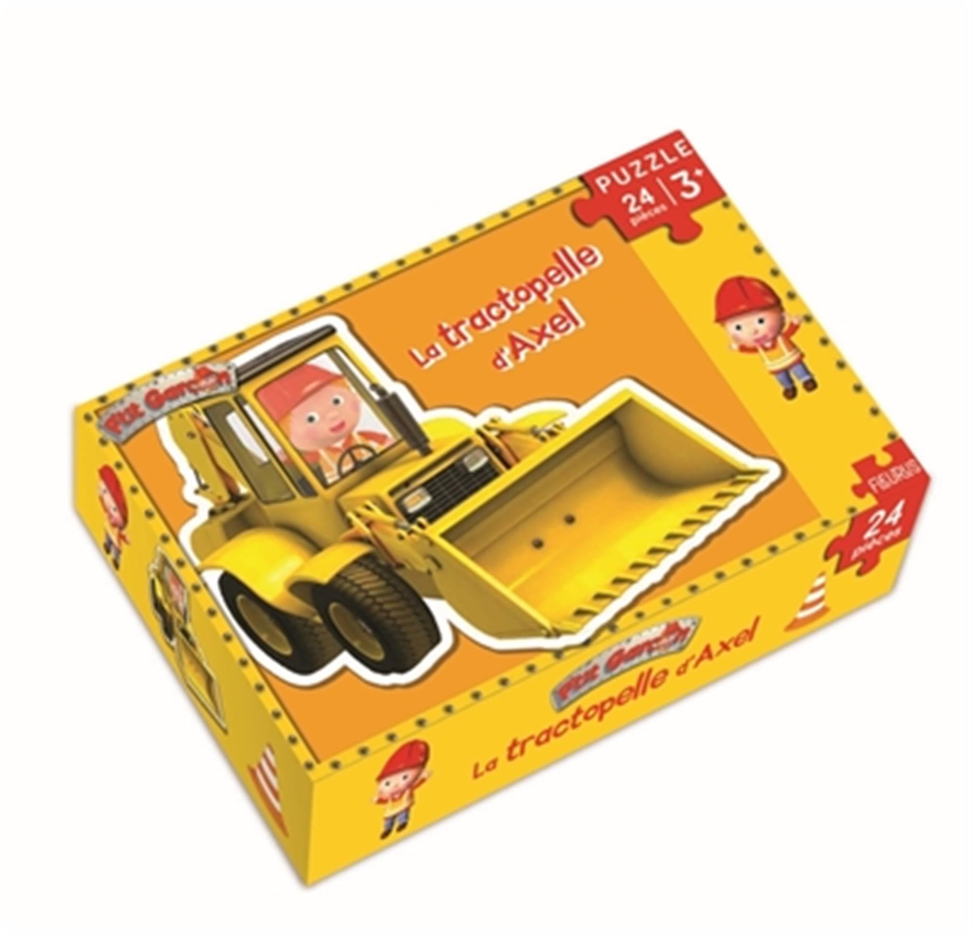 Puzzle - La tractopelle d'Axel (24 pièces) 9782215193999