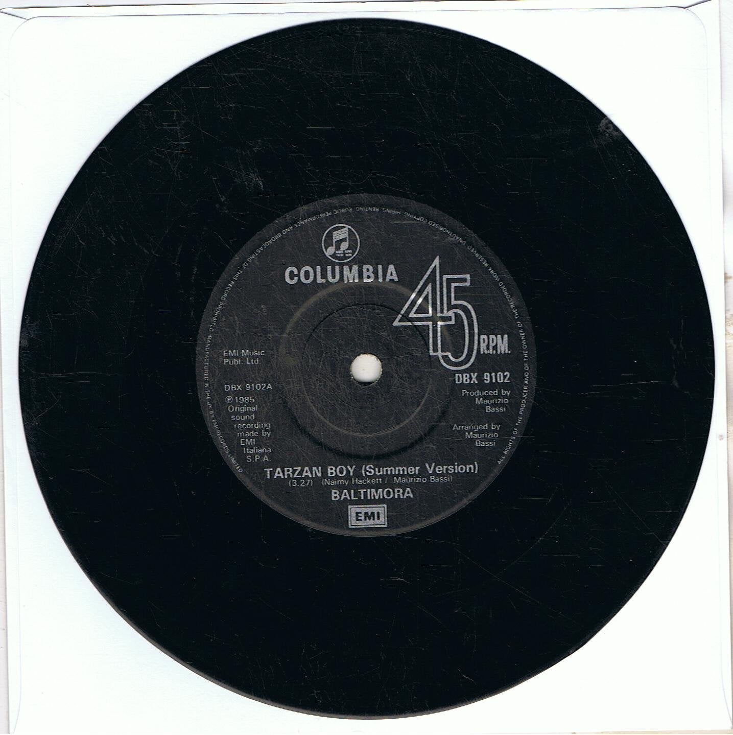 Tarzan boy (1985) / Vinyl single [Vinyl-Single 7''] 5099911869177