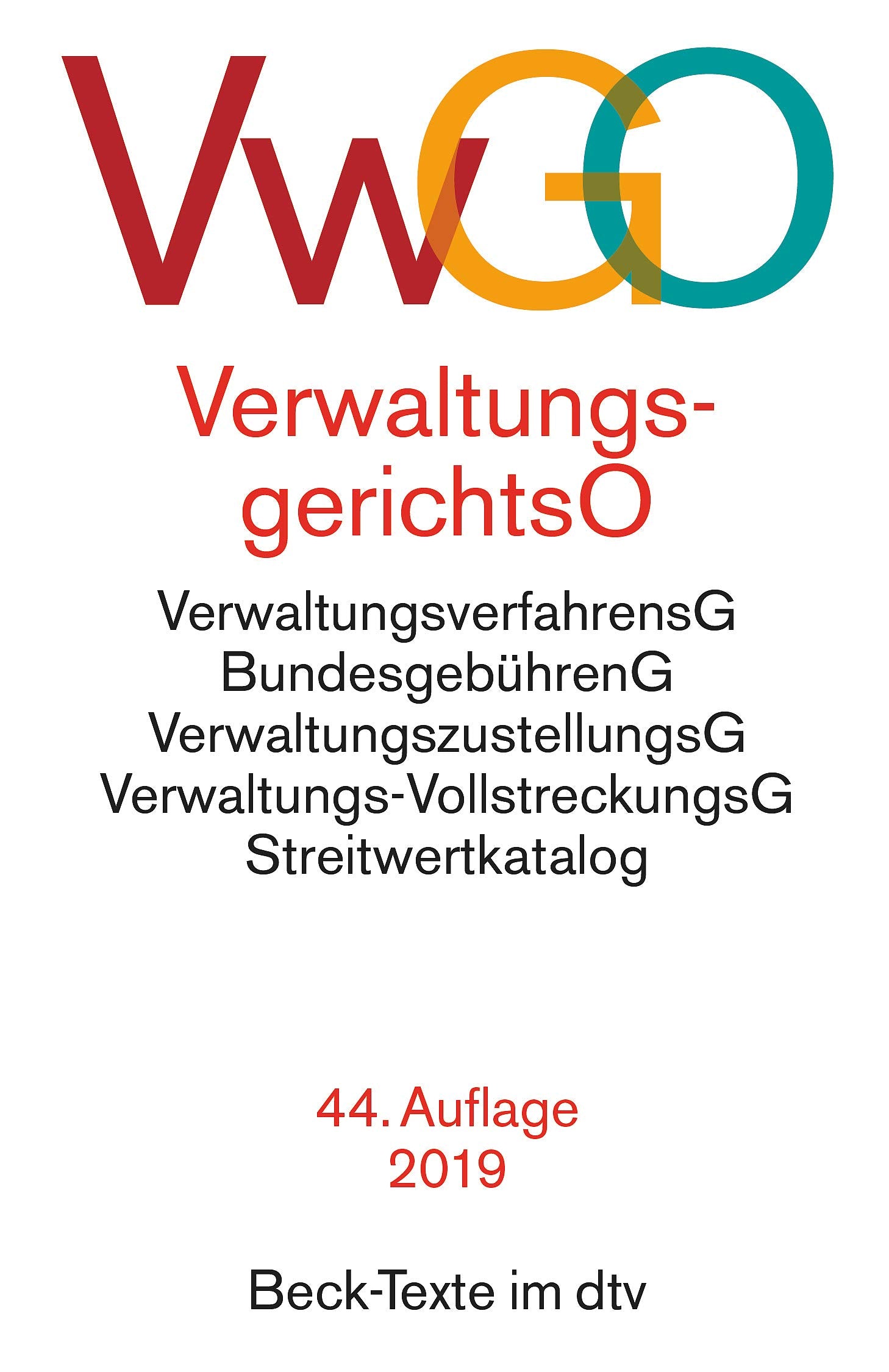 Verwaltungsgerichtsordnung (VwGO), Verwaltungsverfahrensgesetz 9783423055260