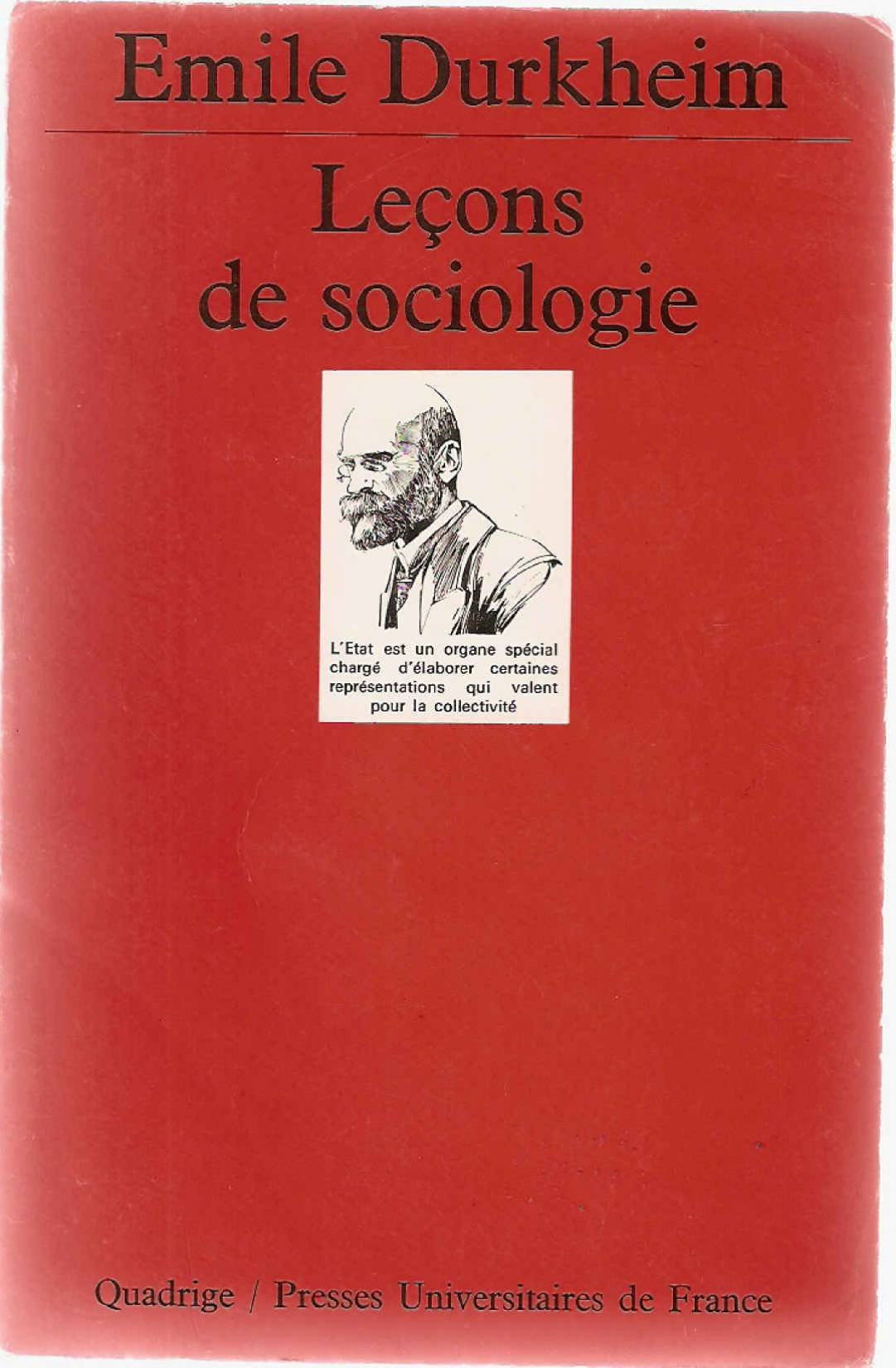 Leçons de sociologie 9782130432876