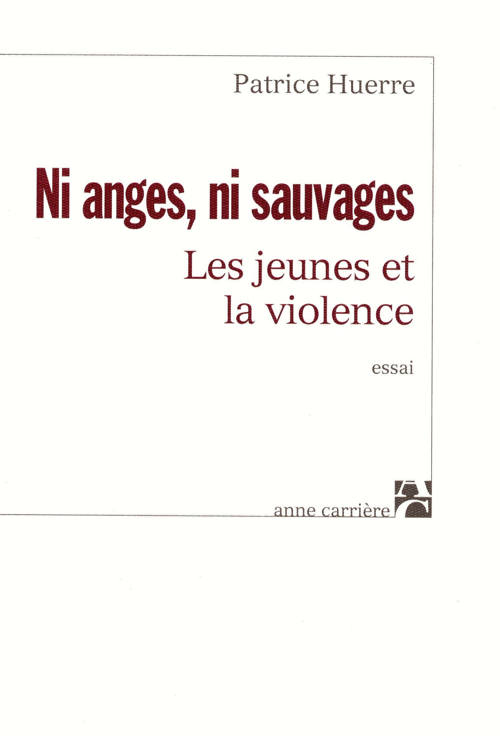 Ni anges, ni sauvages : Les Jeunes et la violence 9782843371783