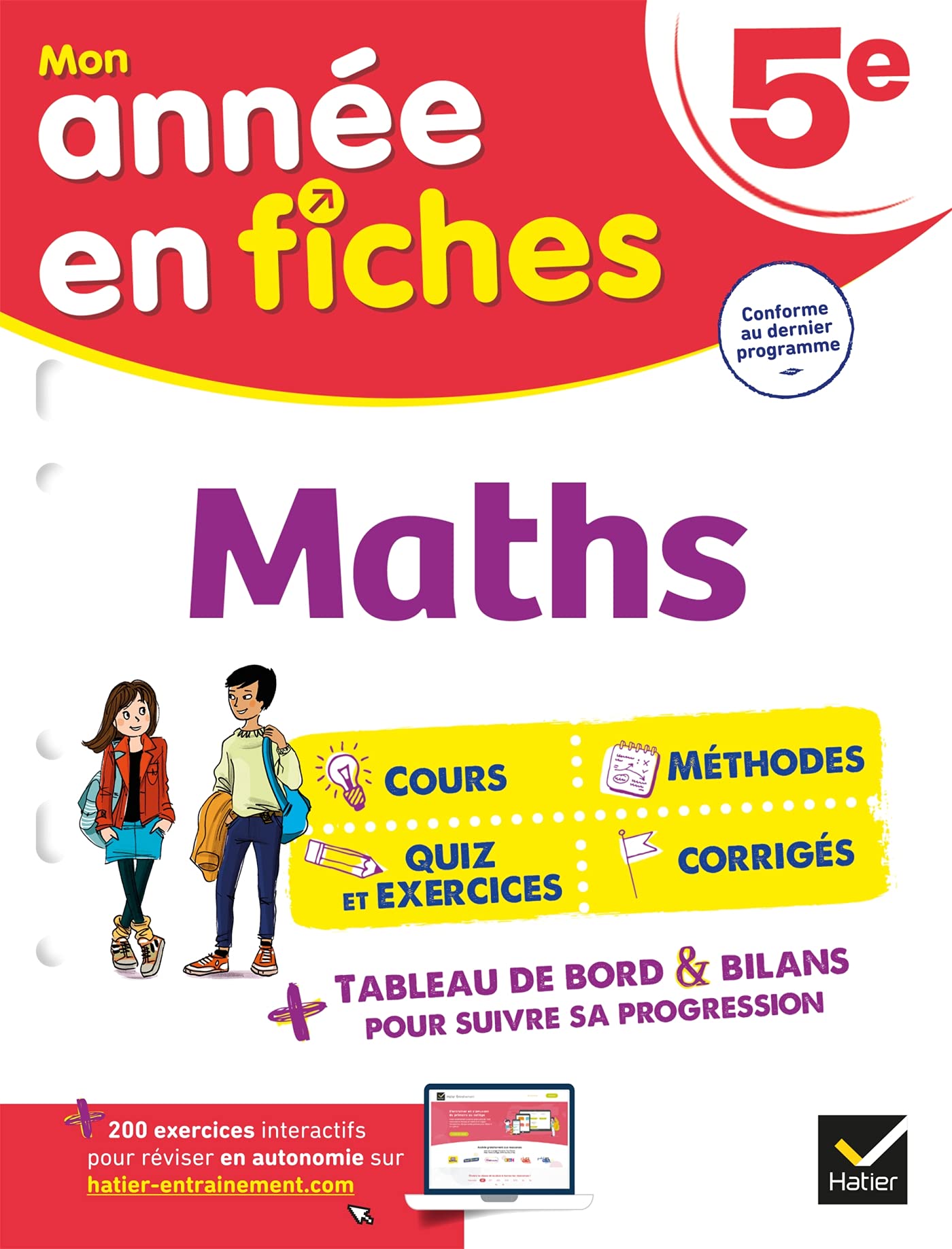 Maths 5e (fiches de révision & exercices): tout le programme de 5e en fiches 9782401078352