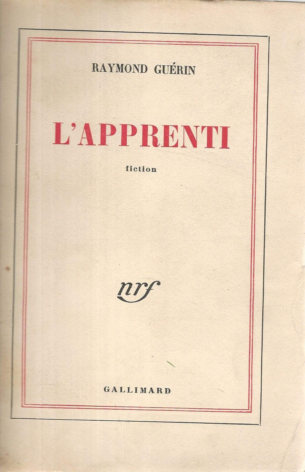 L'Apprenti 9782070230167