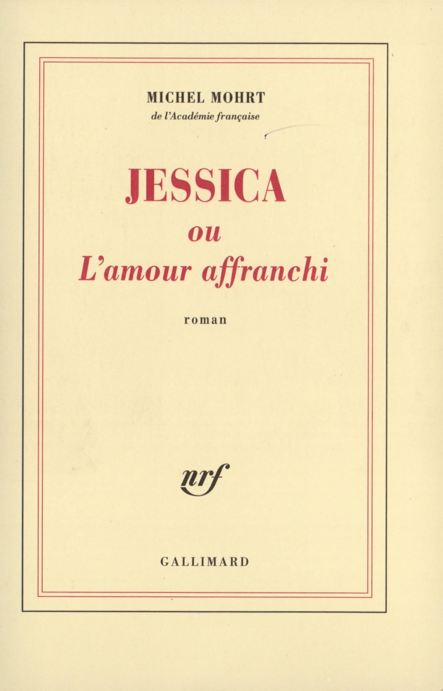 Jessica ou L'amour affranchi 9782070765959