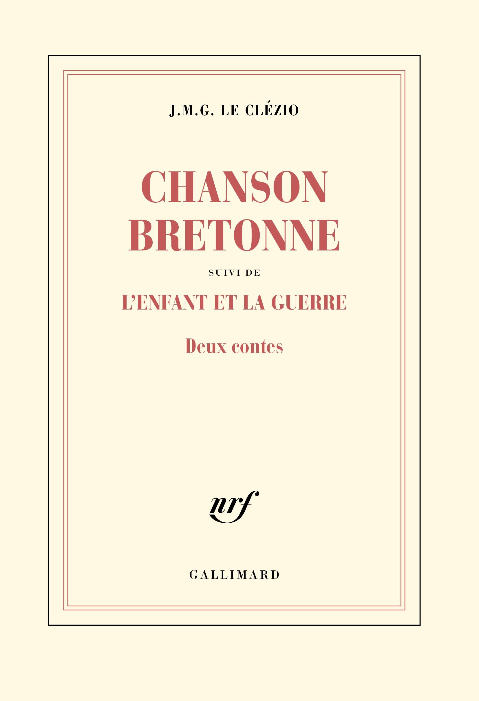 Chanson bretonne / L'enfant et la guerre: Deux contes 9782072894992