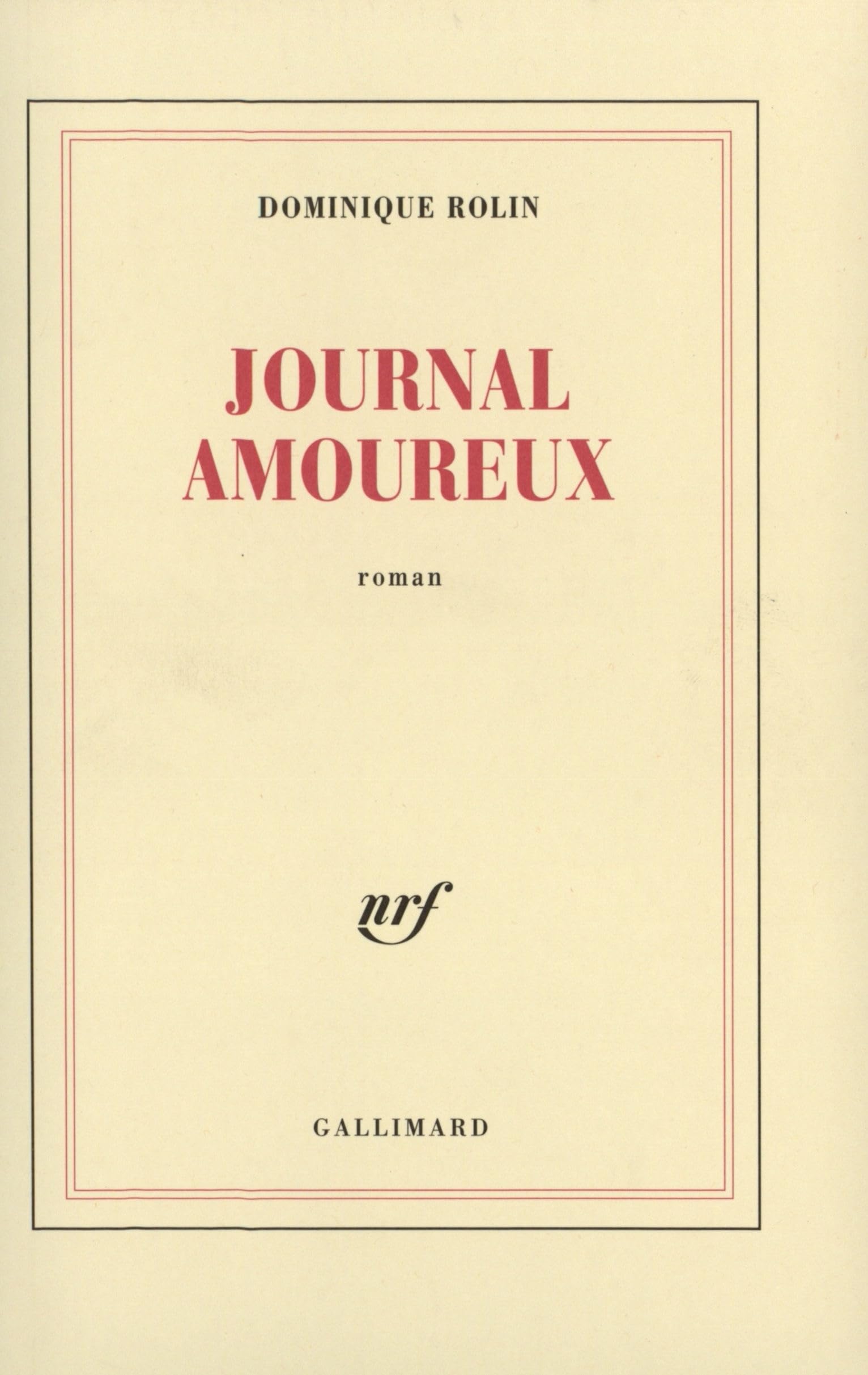 Journal amoureux 9782070757459