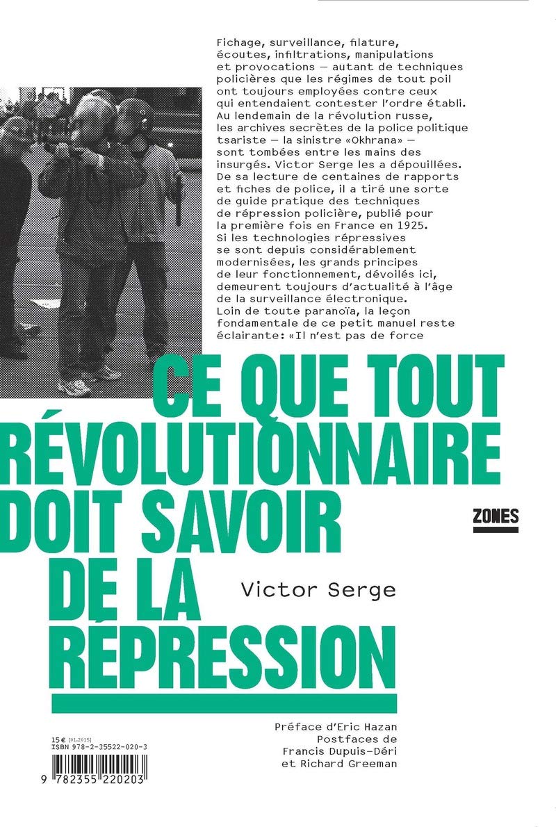 Ce que tout révolutionnaire doit savoir de la répression 9782355220203