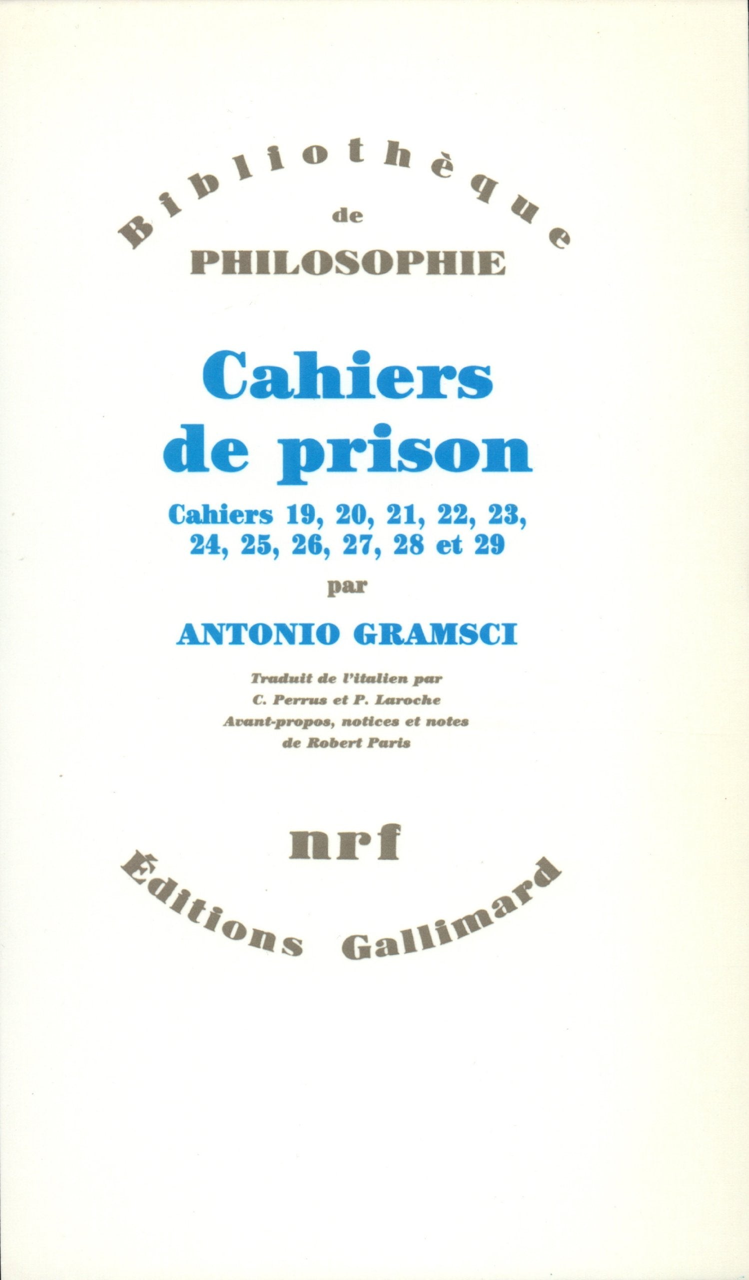 Cahiers de prison (Tome 5-Cahiers 19 à 29) 9782070722907