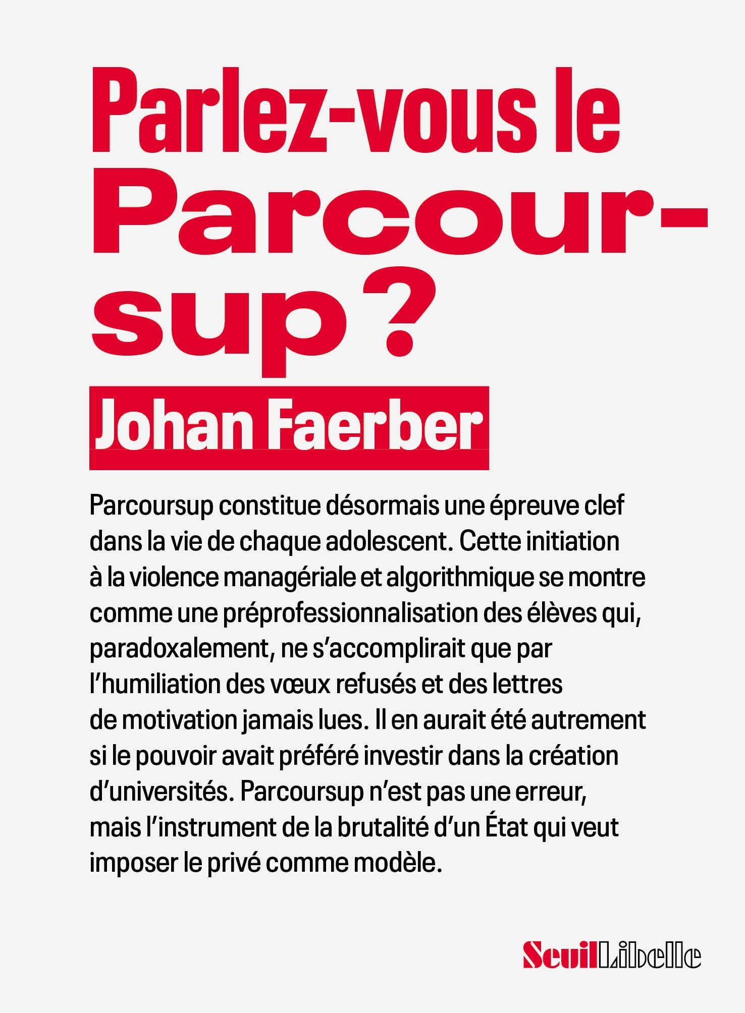 Parlez-vous le Parcoursup ? 9782021525977