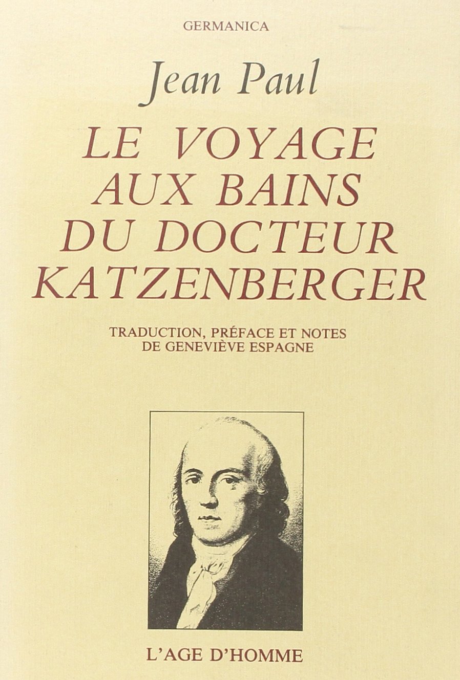 Le Voyage aux bains du docteur Katzenberger 9782825123621