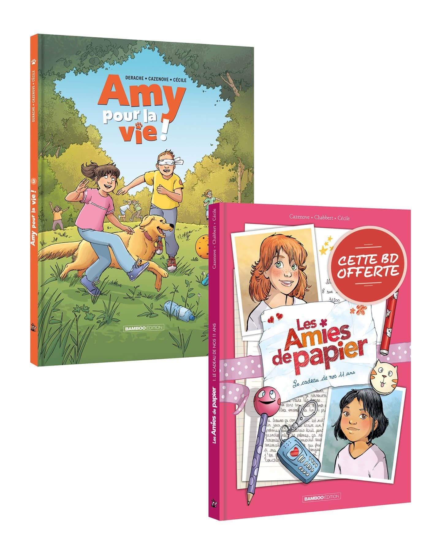 Amy pour la vie t03 + Amies de papier t01 offert - pack promo 2025 9791041114115