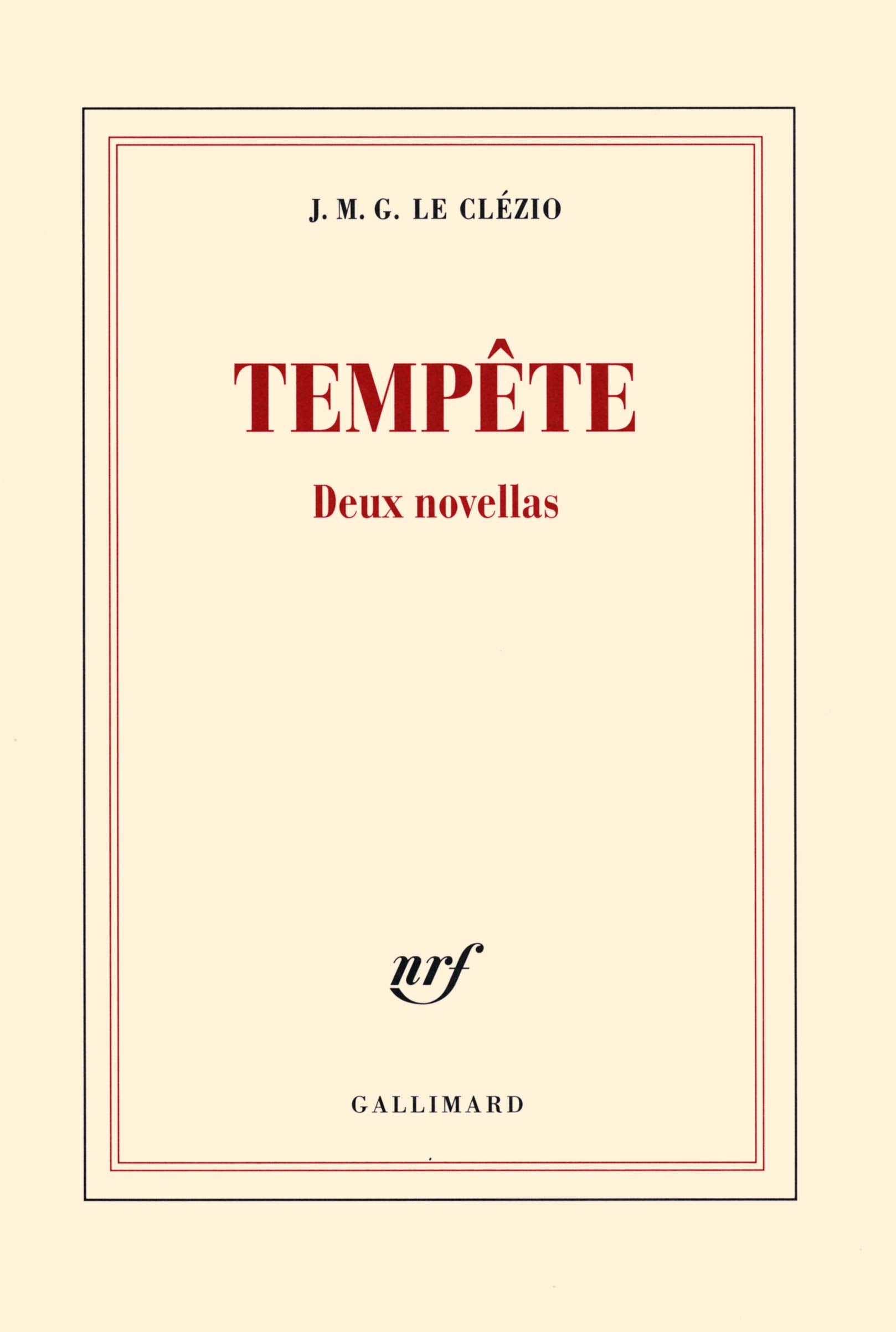 Tempête: Deux novellas 9782070145355