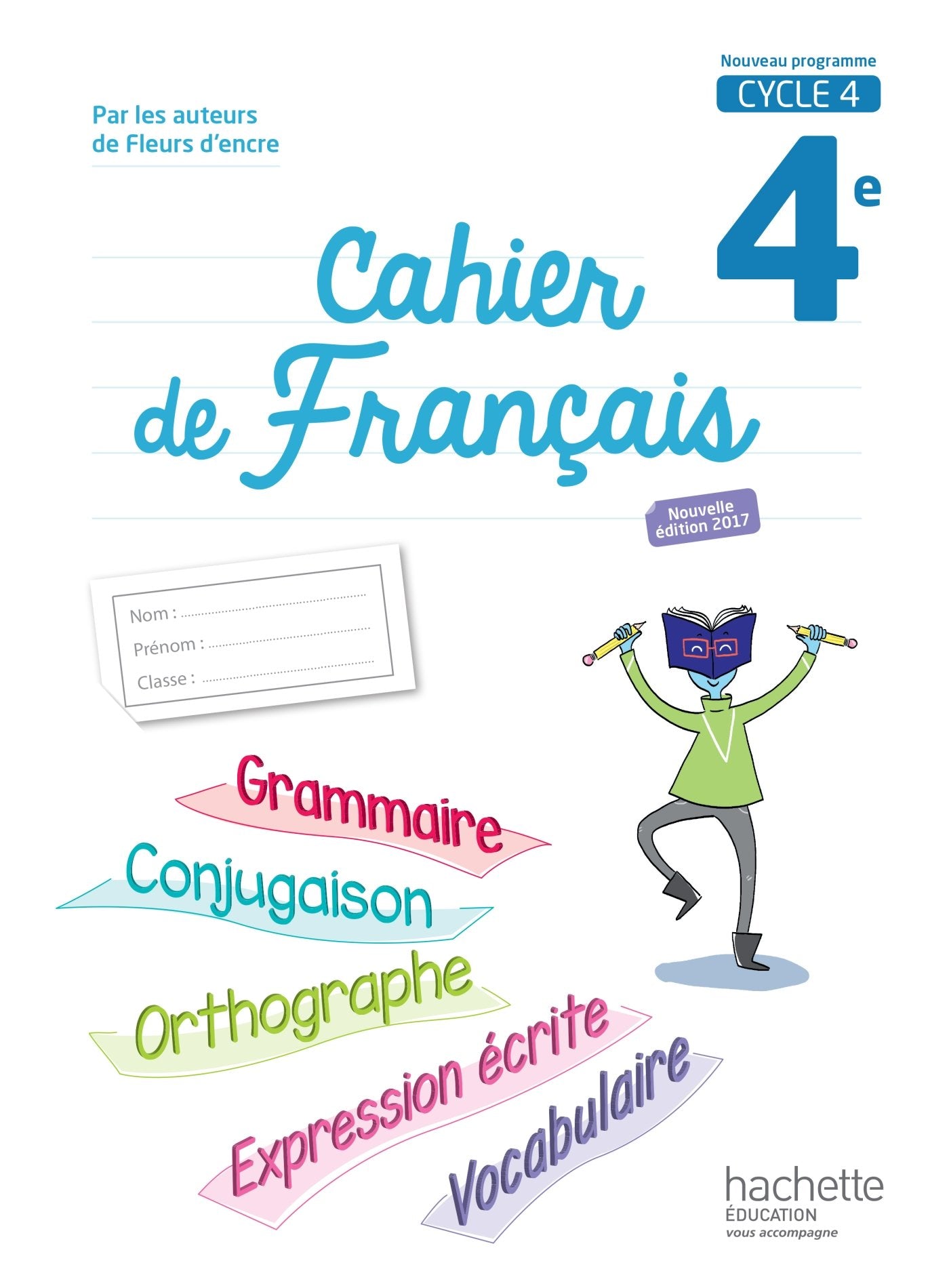 Cahier de français 4e Cycle 4 9782013953283