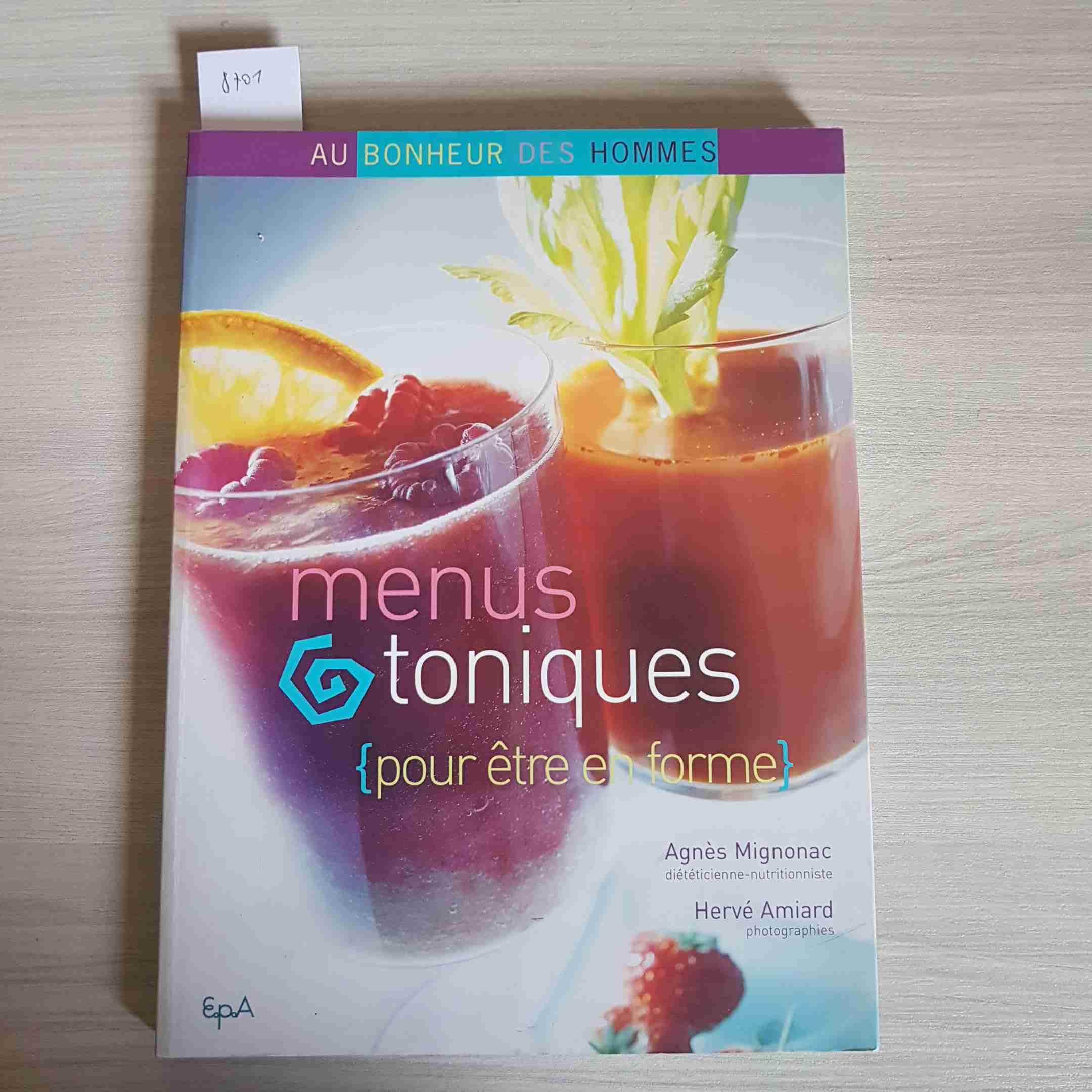 Menus toniques pour être en forme 9782851205841