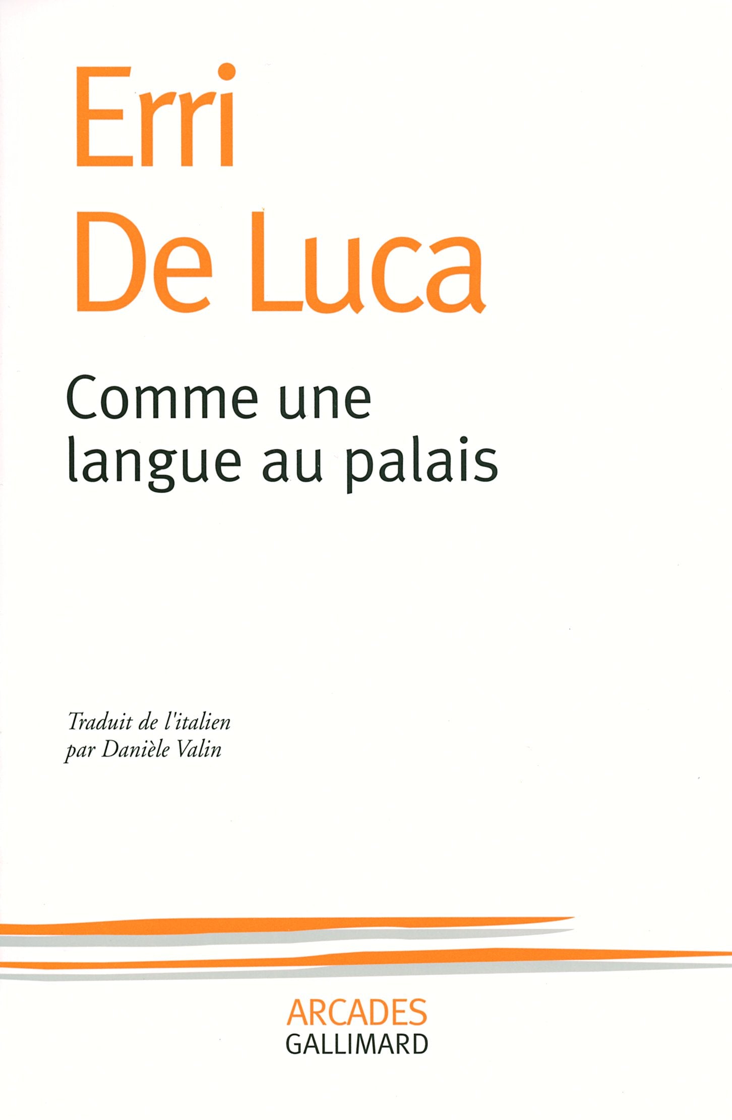 Comme une langue au palais 9782070775842