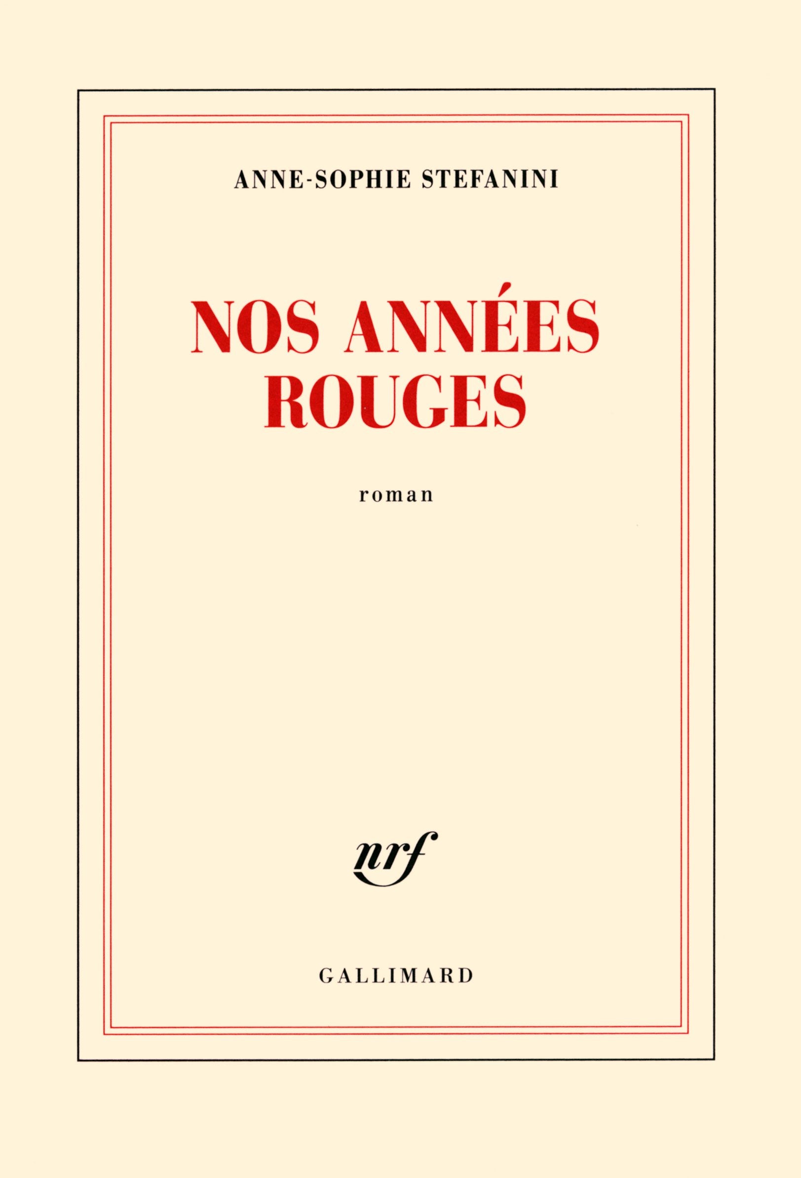 Nos années rouges 9782070196685