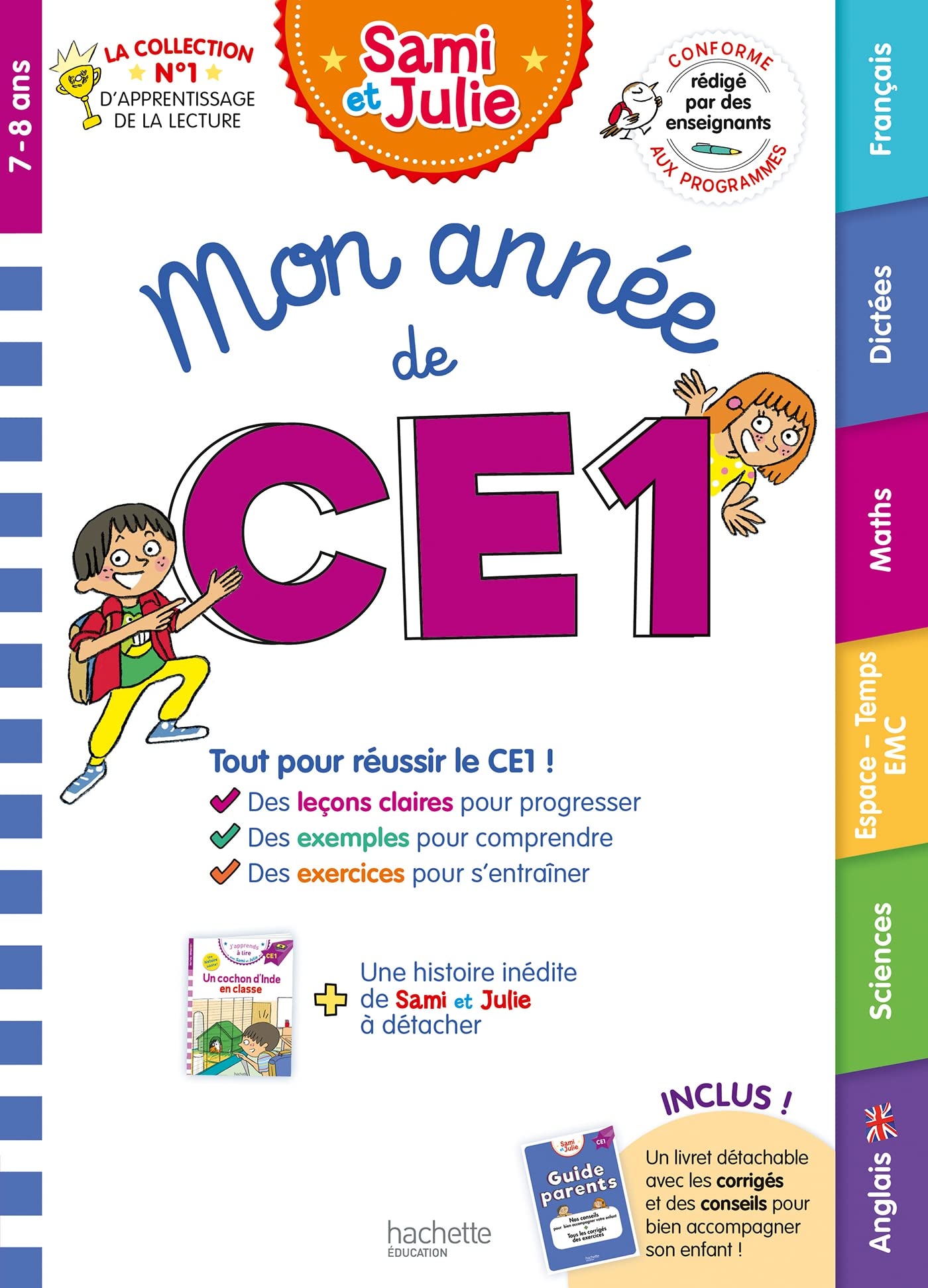 Mon année de CE1 avec Sami et Julie (toutes les matières) 9782017185789