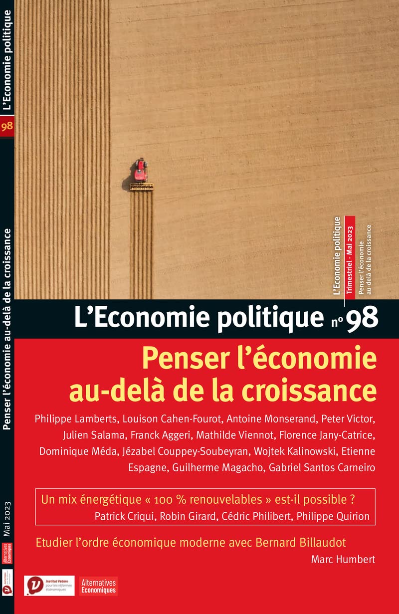 L'Economie politique - N° 98 Penser l'économie au-delà de la croissance 9782352403241