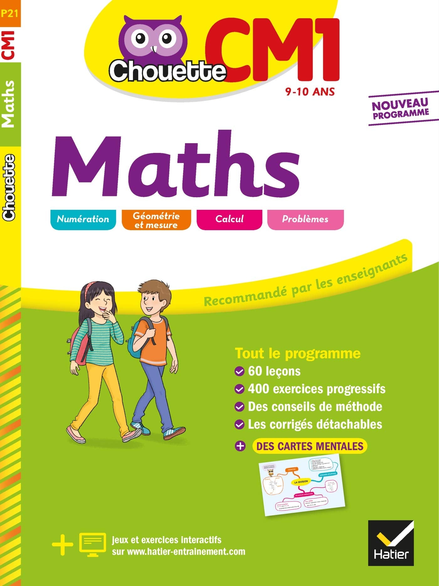 Maths CM1: cahier d'entraînement et de révision 9782401050419