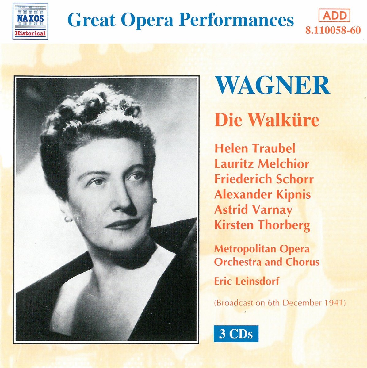 Die Walküre Au Metropolitan De New York 0636943105825