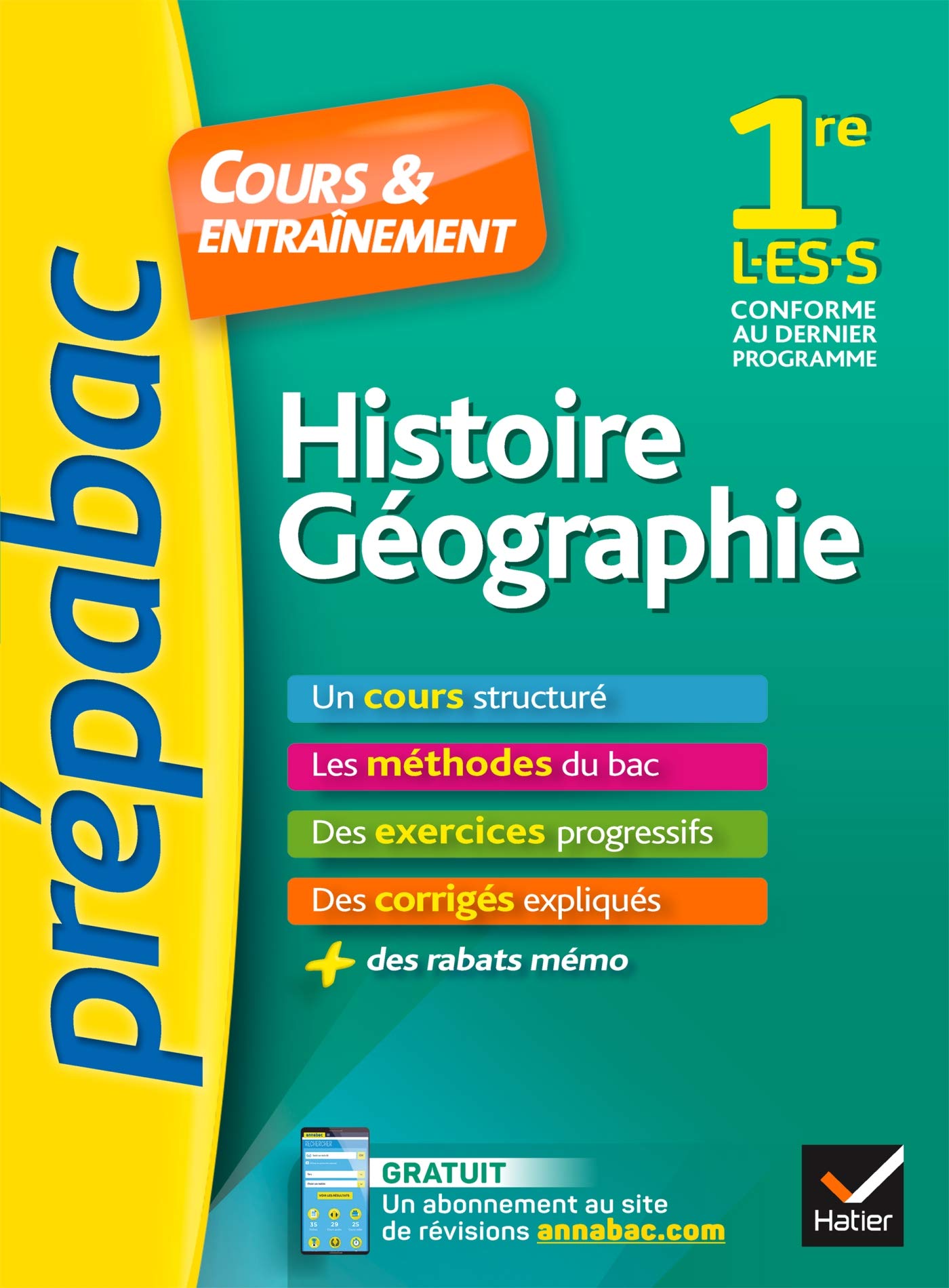 Histoire Géographie 1re L, ES, S 9782401047471
