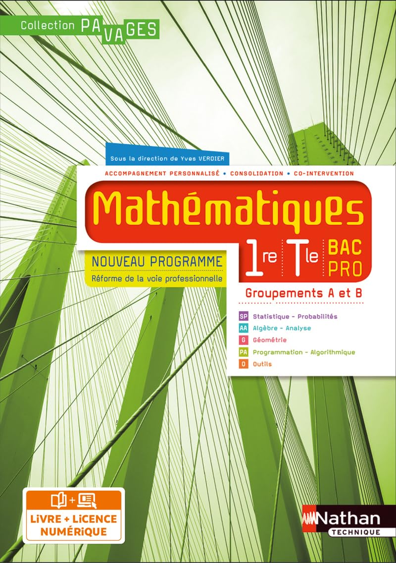 Mathématiques - 1re/Tle Bac Pro - Groupements A et B - Coll. Pavages 9782091671239