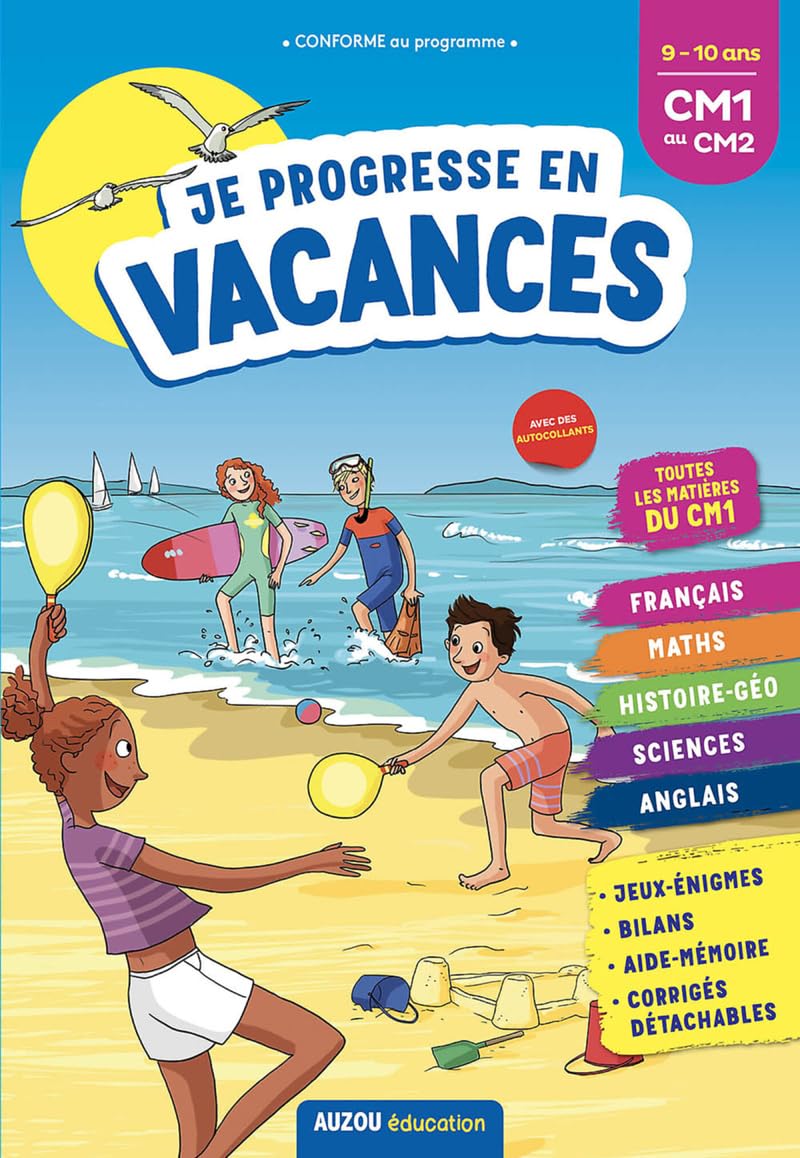 Cahier de vacances 2021 - Je progresse en vacances du CM1 au CM2 9782733895634