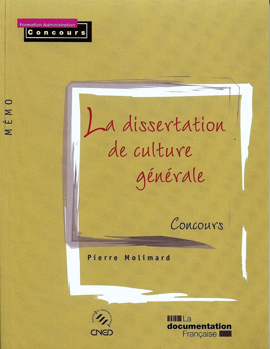 La dissertation de culture générale 9782110080813