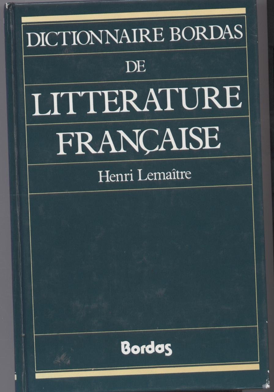 Dictionnaire De Literature 9782040161699