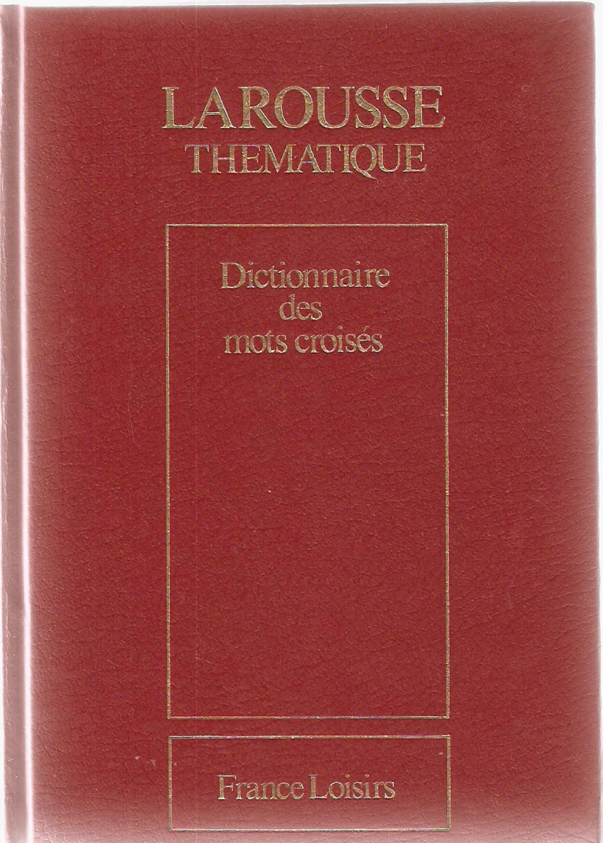 Dictionnaire des mots croisés 9782724209242