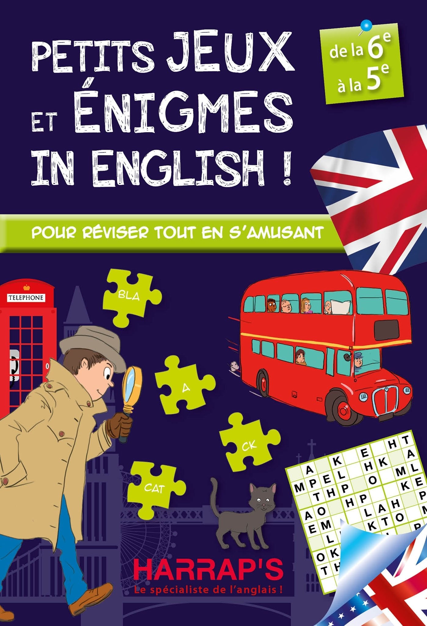 Harrap'S Petits Jeux et Petites Enigmes 100 % British 6-5 - Cahier de vacances 9782818704714