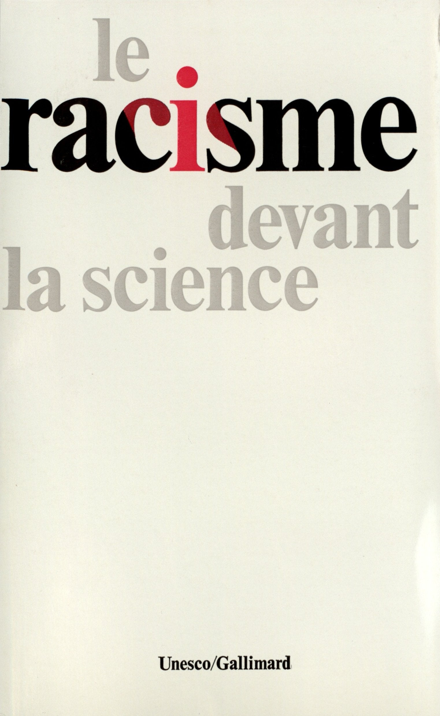 Le Racisme devant la science 9782070248681