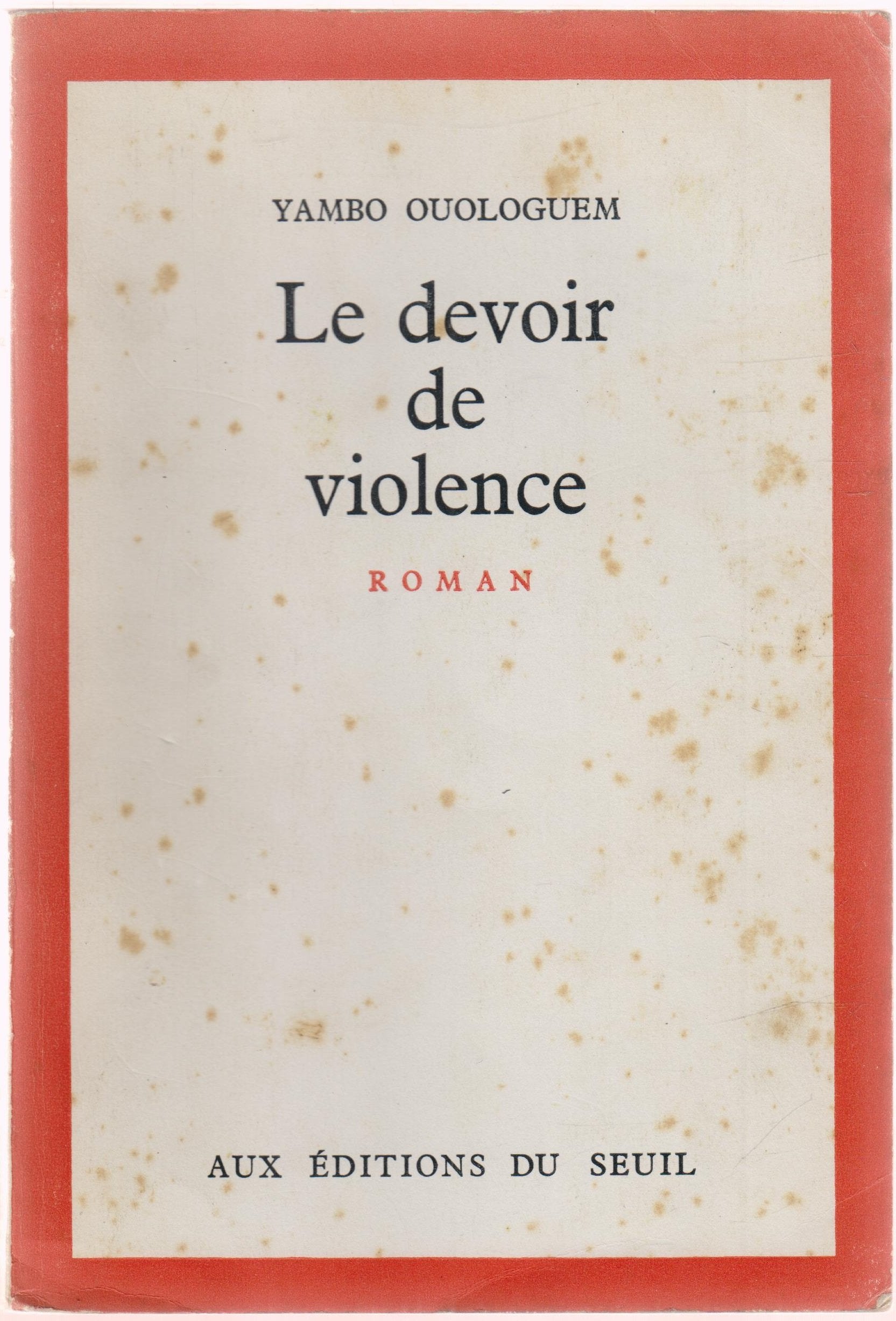 Le Devoir de violence 9782020011099