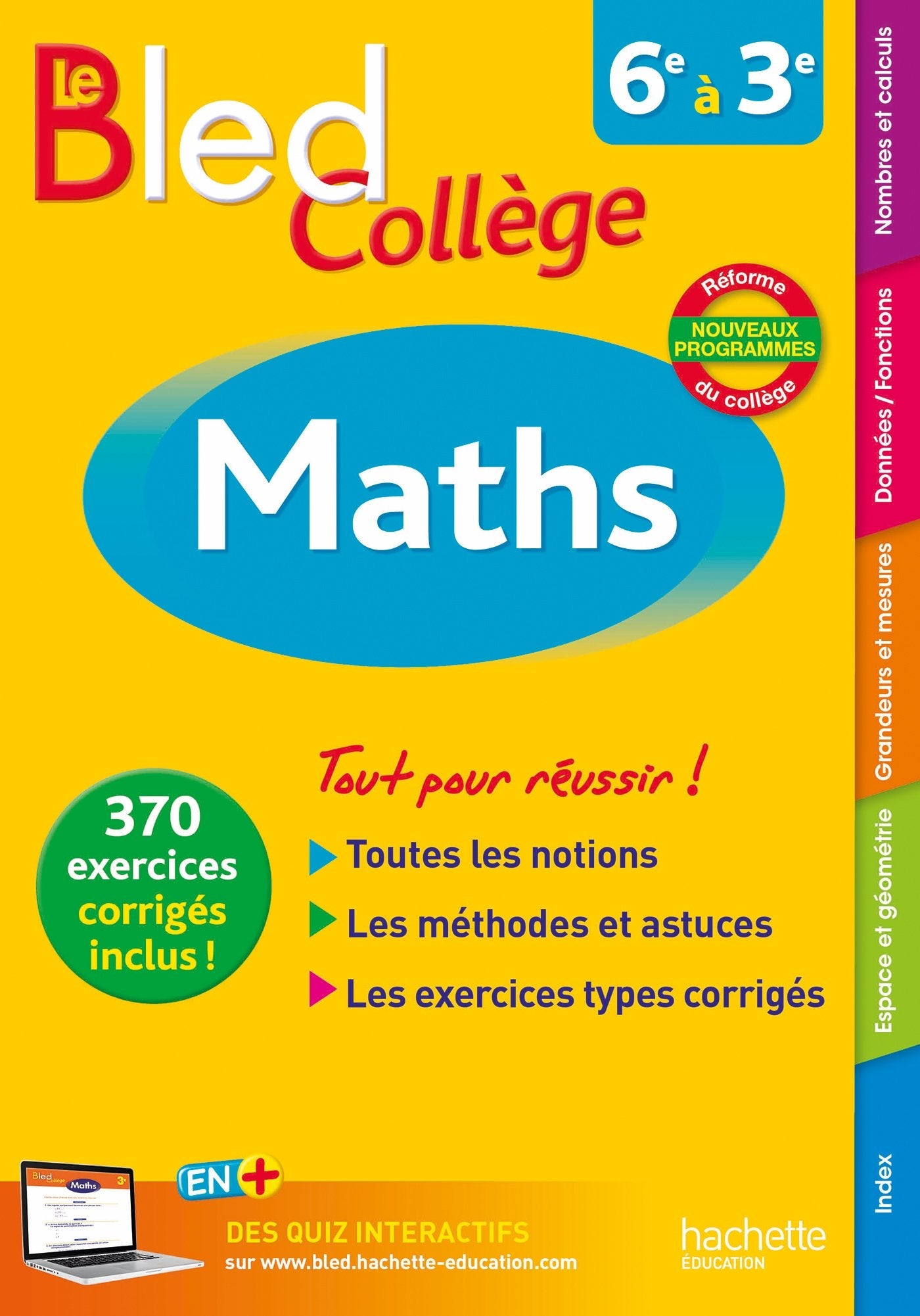 Bled Maths Collège - Nouveau programme 2016 9782012903135
