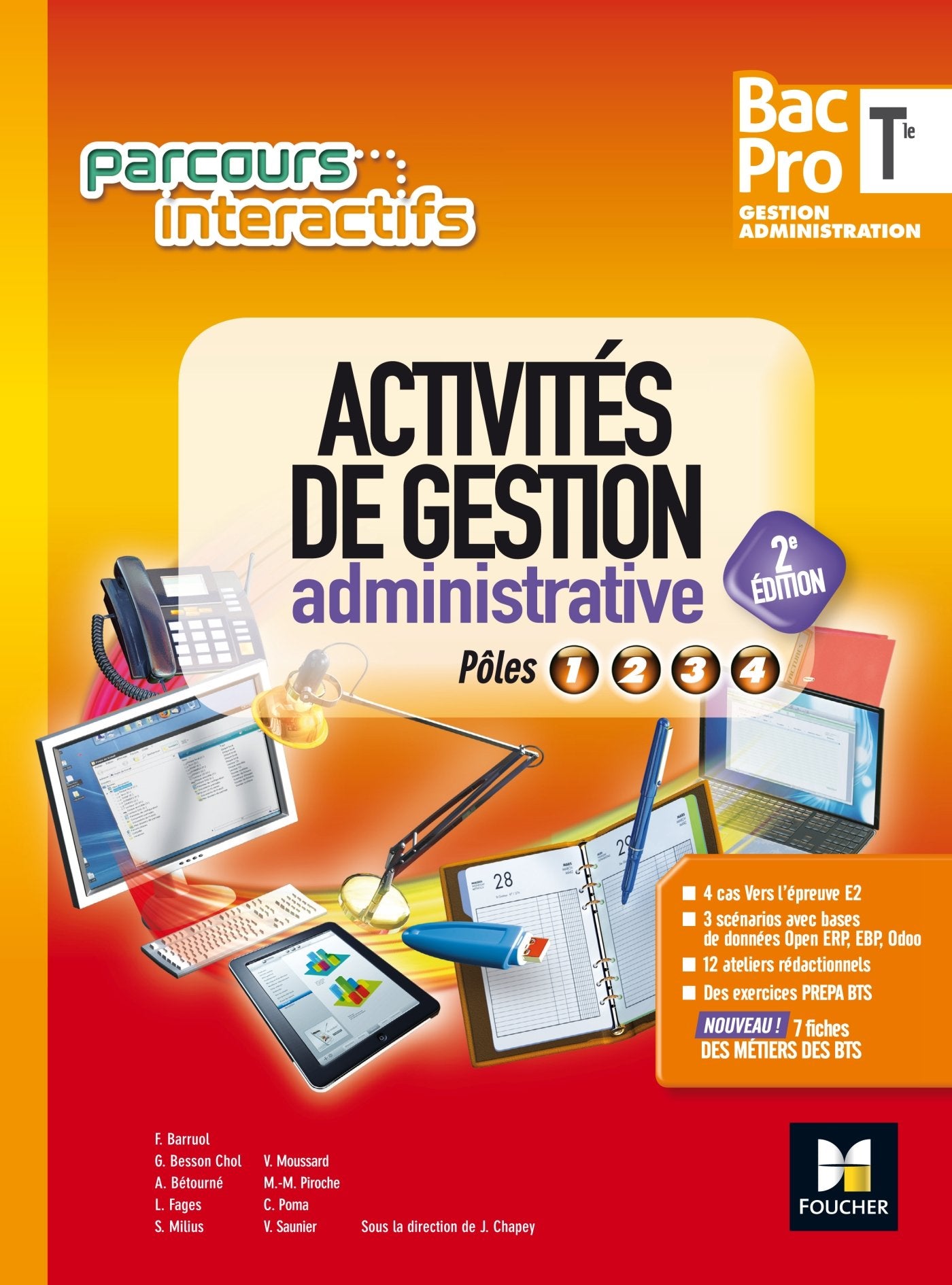 Parcours interactifs - Activités de gestion administrative Tle Bac Pro GA - Éd. 2017 - Manuel élève 9782216145553