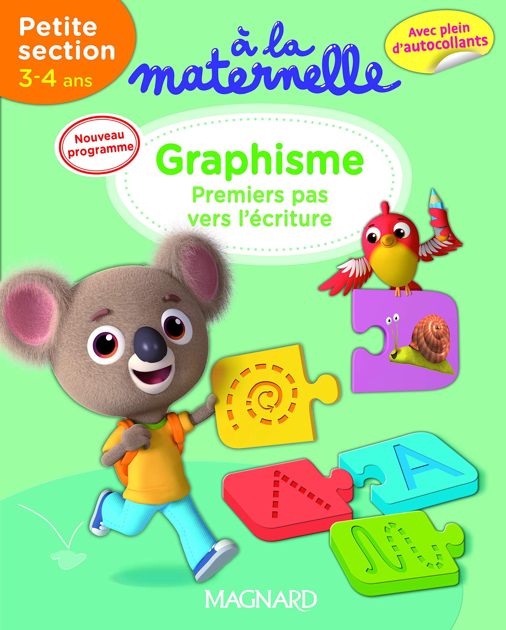 A la maternelle, Graphisme Petite section 3-4 ans: Premiers pas vers l'écriture - Avec des autocollants 9782210749917