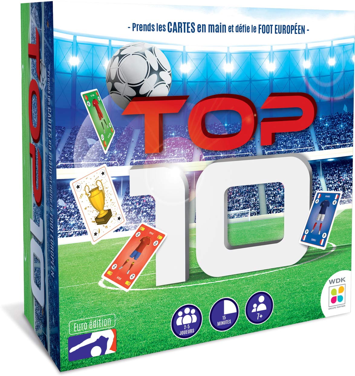 WDK Jeu de Cartes Football Top 10 3437012025146